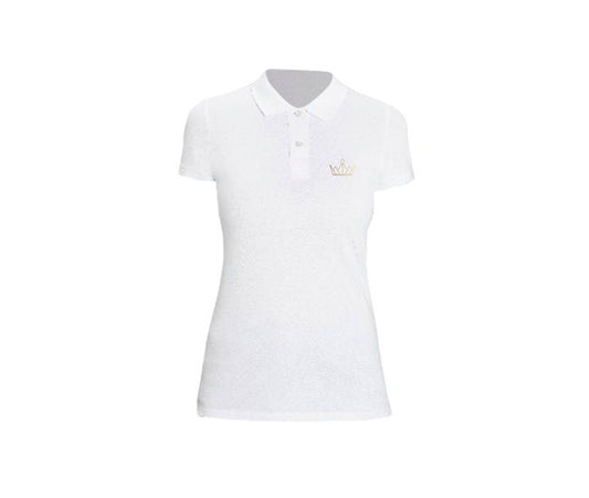 Ladies Casual White Polo Shirt 