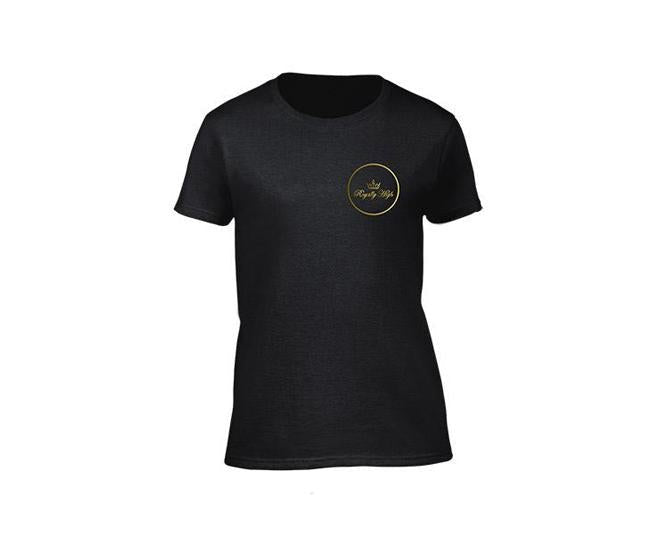 casual black t-shirt for ladies