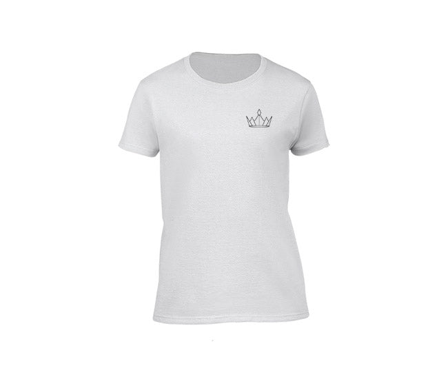 Women's Queen of Style Monochrome Crew Neck Jersey T-Shirt