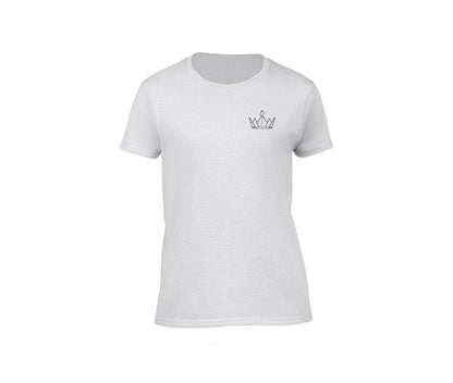 Women's Queen of Style Monochrome Crew Neck Jersey T-Shirt