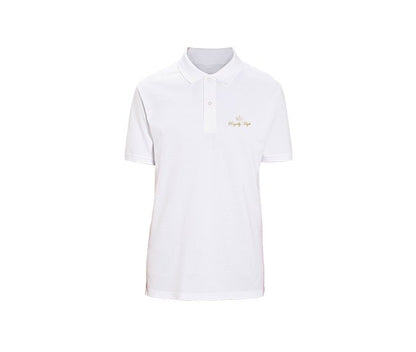 casual white polo for mens