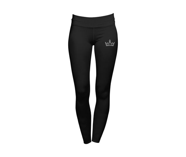 Royally High Queen's Crown Printed Sport Leggings