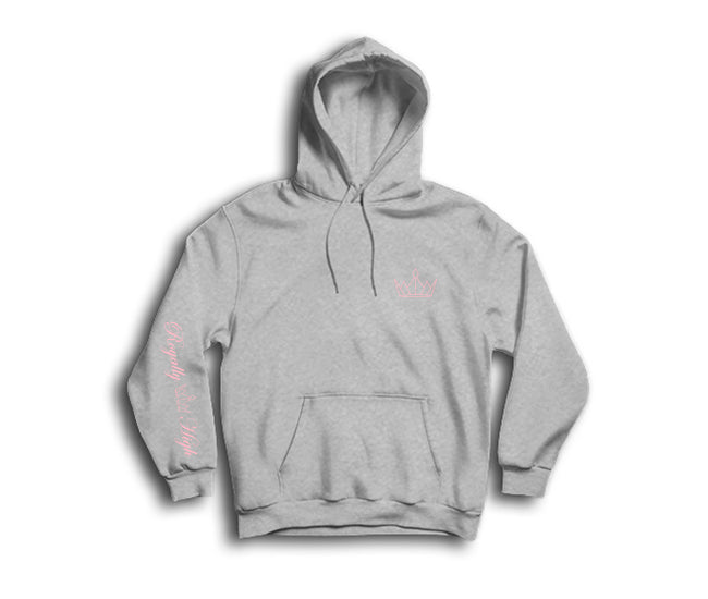 Heather Grey Hoodie with Pink Royally High Crown